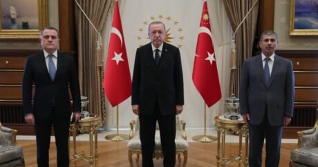 Cumhurbaşkanı Erdoğan, Azerbaycan Dışişleri ve Savunma Bakanlarını kabul etti