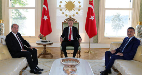 Cumhurbaşkanı Erdoğan, KKTC Başbakanı Tatar’ı kabul etti