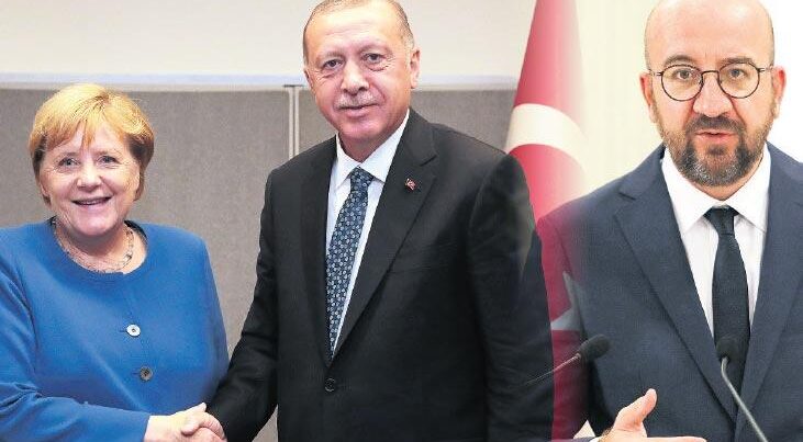 Cumhurbaşkanı Erdoğan, Merkel ve Michel görüşmesi başladı