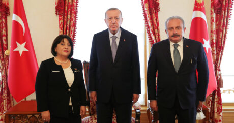 Cumhurbaşkanı Erdoğan, Azerbaycan Milli Meclisi Başkanı Gafarova’yı kabul etti