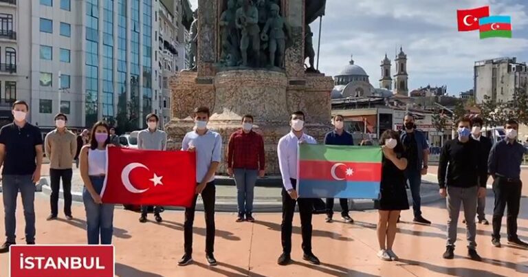 Türkiye’nin dört bir yanından gençler Azerbaycan’a selam gönderdi