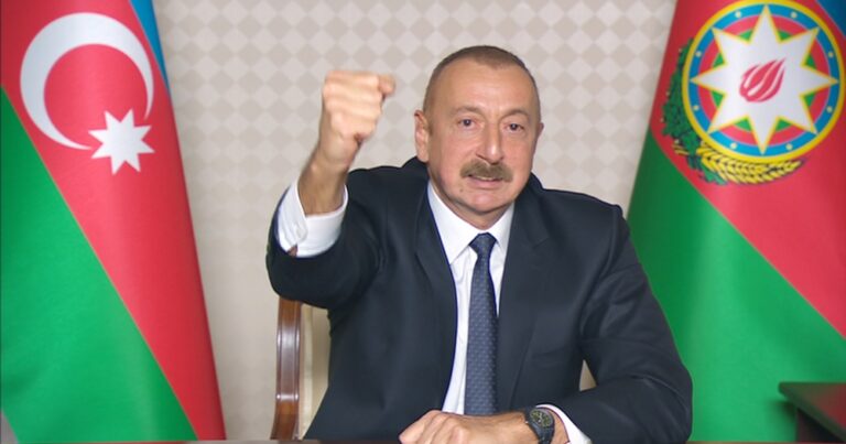 Cumhurbaşkanı Aliyev: “Neden susuyorsun Avrupa Birliği?”