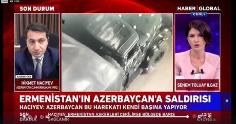 Azerbaycan Cumhurbaşkanı Yardımcısı Hacıyev: “Bizim sivillerle işimiz yok, işimiz işgalci kuvvetlerle”