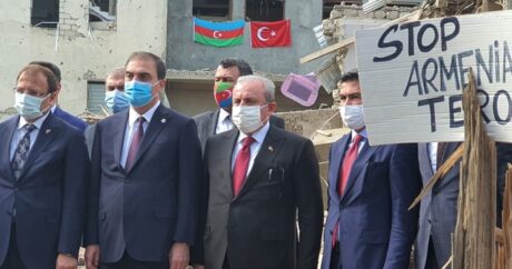 TBMM Başkanı Şentop, Gence’yi ziyaret etti: “Ermenistan kalleşçe sivillere saldırmaktadır”