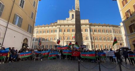 İtalya’da Ermenistan’ın Azerbaycan’daki sivillere yönelik saldırısı protesto edildi