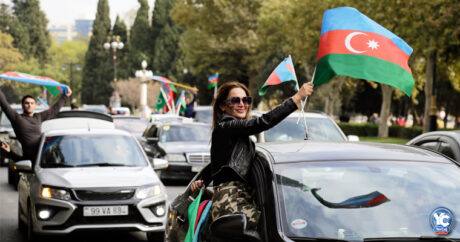 Azerbaycan`da Zafer kutlamaları devam ediyor