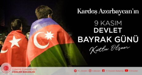 MSB, Azerbaycan`ın Bayrak Günü`nü böyle kutladı