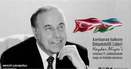 Bakan Çavuşoğlu’ndan Haydar Aliyev’i anma mesajı: “Tek Millet İki Devlet şiarı ilelebet yaşayacak!”