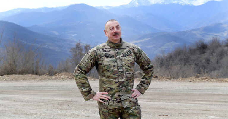 Cumhurbaşkanı Aliyev`in Şuşa ziyaretinden ilk görüntüler!
