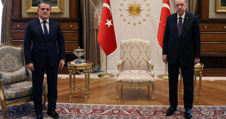 Cumhurbaşkanı Erdoğan, Meredov ve Bayramov’u kabul etti
