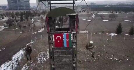Türk ve Azerbaycan askerlerine ‘Statik Atlayış Eğitimi’ verildi