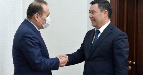 Kırgızistan Cumhurbaşkanı Caparov, Türk Konseyi Genel Sekreteri Amreyev’i kabul etti