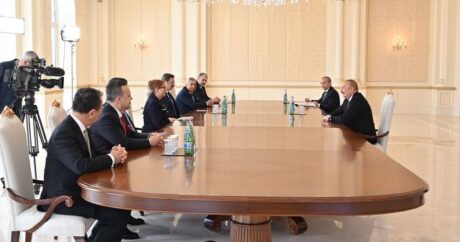 Cumhurbaşkanı Aliyev, Bakan Pekcan ile görüştü
