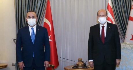KKTC Cumhurbaşkanı Tatar, Dışişleri Bakanı Çavuşoğlu’nu kabul etti