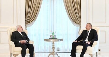 İlham Aliyev, İran Dışişleri Bakanı Zarif`i kabul etti