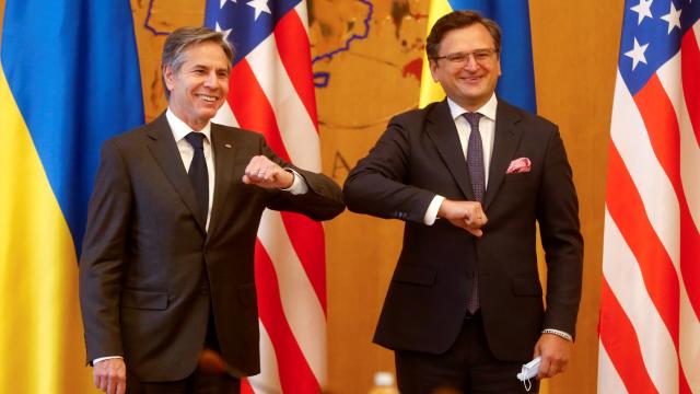 Ukrayna Dışişleri Bakanı Kuleba, ABD’li mevkidaşı ile görüştü