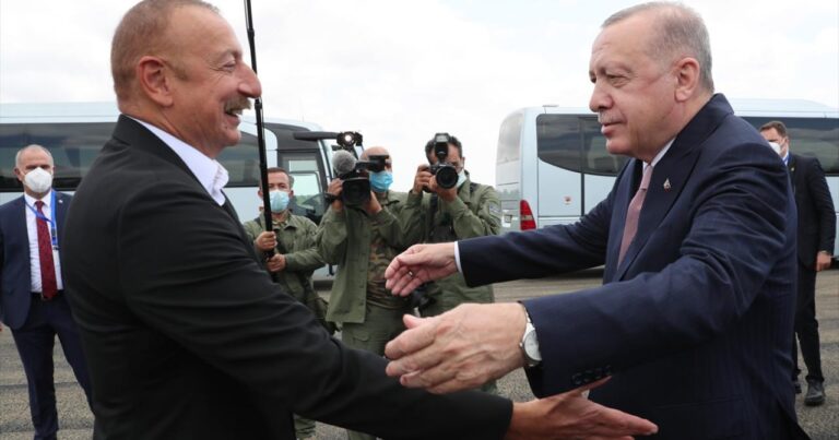 Erdoğan ve Aliyev Karabağ`da