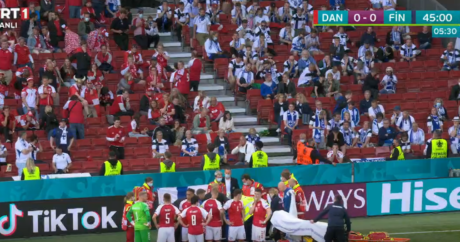 Danimarkalı futbolcu Eriksen EURO 2020 maçında fenalaştı