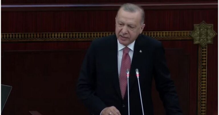 Cumhurbaşkanı Erdoğan, Azerbaycan Milli Meclisi’ne hitap etti