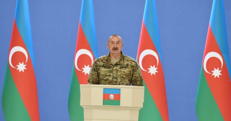 İlham Aliyev: “Azerbaycan Ordusu Laçın şehrinde konuşlandırıldı”