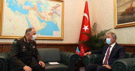 Bakan Akar, Azerbaycan Genelkurmay Başkanı Veliyev’i kabul etti