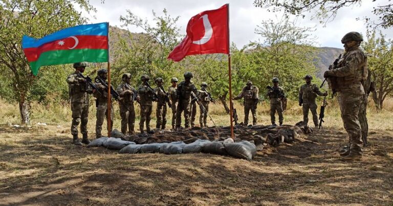 Türkiye ve Azerbaycan, işgalden kurtarılan Laçın’da ortak askeri tatbikata başladı