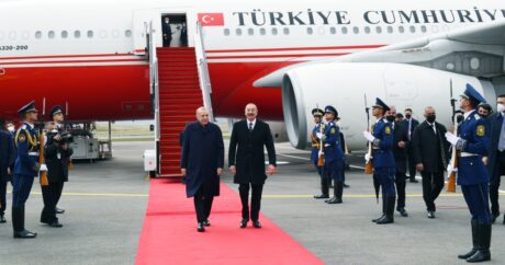 Cumhurbaşkanı Erdoğan Azerbaycan’da: Füzuli Uluslararası Havalimanı’na inen ilk lider oldu