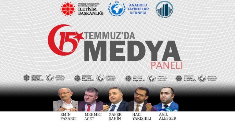 Ankara’da panel: 15 Temmuz ve Medya – Agil Alesger konuşma yapacak