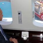 Cumhurbaşkanı Erdoğan Abdülhamid Han Sondaj Gemisi’ni havadan inceledi