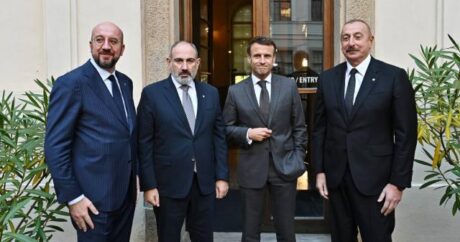 Aliyev, Paşinyan, Macron ve Michel 4’lü görüşme yaptı