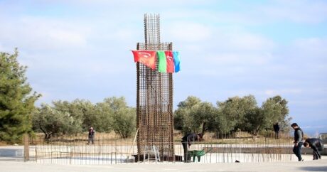 Çanakkale Savaşları’nda şehit olan Azerbaycan Türkü askerler için yapılacak anıtın temeli atıldı