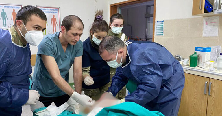 Azerbaycanlı askeri sağlık personeli Kahramanmaraş’ta göreve başladı