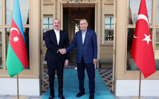 Erdoğan’la Aliyev bir araya geldi