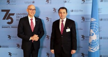 Azerbaycan Dışişleri Bakan Yardımcısı Memmedov, BM İnsan Hakları Yüksek Komiseri Türk ile bir araya geldi