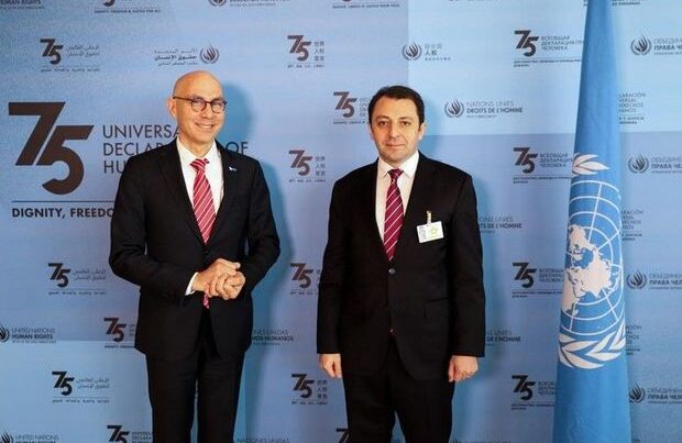 Azerbaycan Dışişleri Bakan Yardımcısı Memmedov, BM İnsan Hakları Yüksek Komiseri Türk ile bir araya geldi
