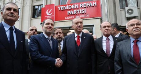 Cumhurbaşkanı Erdoğan’dan, Yeniden Refah Partisi’ne ziyaret