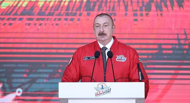 Aliyev’den TEKNOFEST’te tek yumruk mesajı!