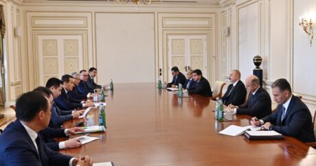 Cumhurbaşkanı Aliyev, Kazakistan Başbakanı İsmailov’u kabul etti