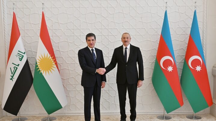 Cumhurbaşkanı Aliyev, IKBY Başkanı Neçirvan Barzani ile görüştü