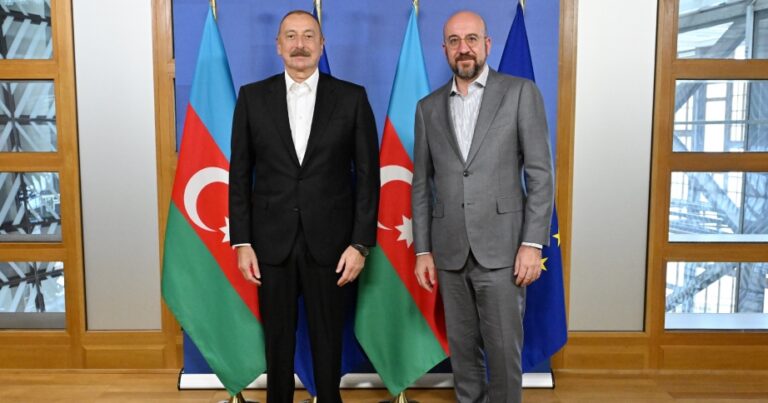Cumhurbaşkanı Aliyev, AB Konseyi Başkanı Michel ile telefonda görüştü