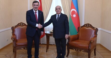 Türkiye Cumhurbaşkanı Yardımcısı Yılmaz, Azerbaycan Başbakanı Esadov görüştü