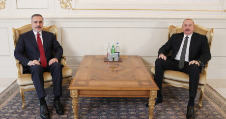 Cumhurbaşkanı Aliyev, Hakan Fidan’ı kabul etti