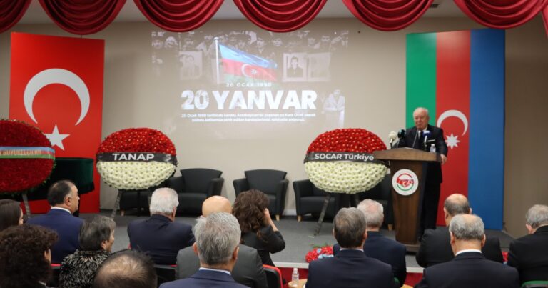 Ankara’da Azerbaycan’ın “Kanlı Ocak” şehitlerini anmak için tören düzenlendi