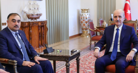 TBMM Başkanı Kurtulmuş, Azerbaycan Büyükelçisini kabul etti