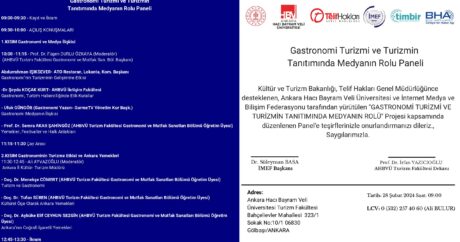 TİMBİR öncülüğünde Ankara’da “Gastronomi Turizmi ve Turizmin Tanıtımında Medyanın Rolü” paneli