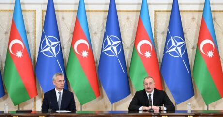 NATO Genel Sekreteri Stoltenberg, Azerbaycan’da Cumhurbaşkanı Aliyev’le görüştü