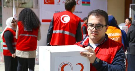 Türk Kızılay, Azerbaycan’da ihtiyaç sahibi ailelere ramazan yardımı dağıttı