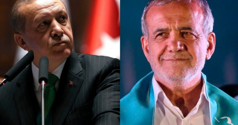 Erdoğan, İran Cumhurbaşkanı seçilen Pezeşkiyan’ı tebrik etti